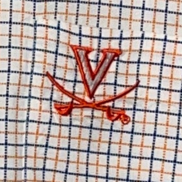 VIRGINIA CAVALIERS MEN'S LONG SLEEVE BUTTON UP DRESS SHIRT SIZE XL 43-44 - Picture 11 of 12